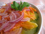 салат из Огурцов с апельсином