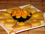Песочное печенье с апельсиновым кремом (Ovis molis all'arancia)