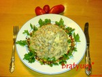 Салат из селёдки с фасолью по рецепту илоночка