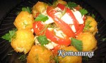 Куриное рагу с катофельными шариками