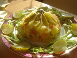 Салат картофельный с солёными огурчиками