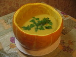 Тыквенный суп-пюре в тыкве