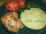 Lemon Chicken with Guacamole Sause