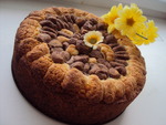 Творожный пирог с шоколадом