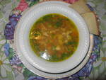 Чечевичный суп с копченой индейкой